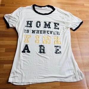 Obsessive Love Pittsburgh yinzers black and gold tshirt medium